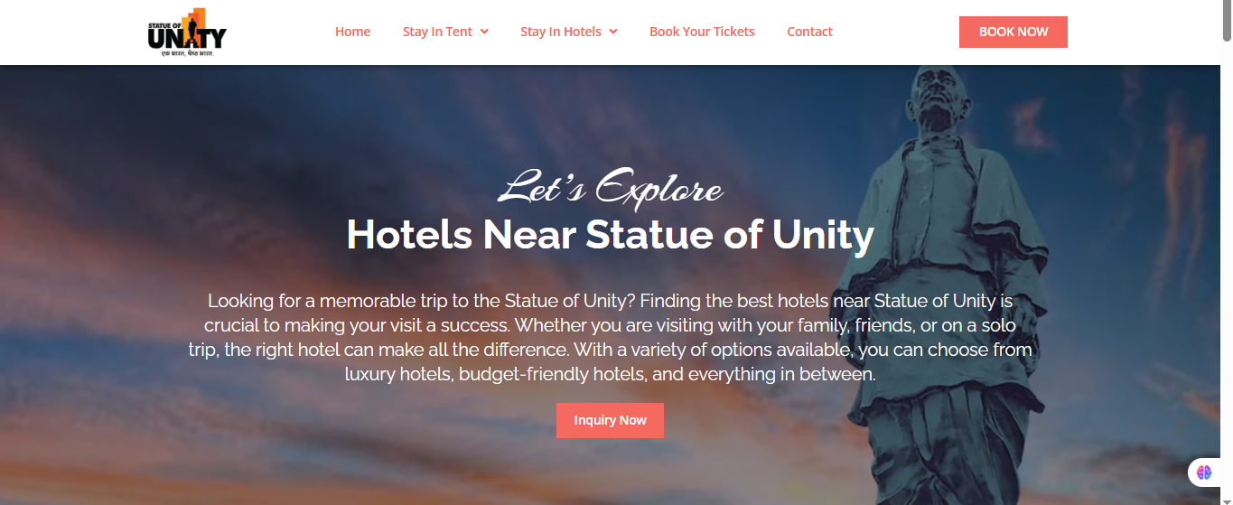 Statueofunitybooking.com